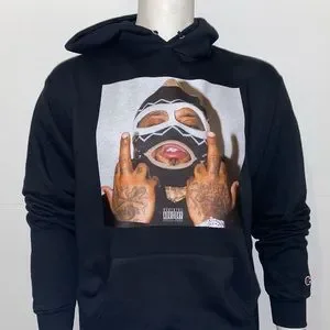 トップス WESTSIDE GUNN REBIRTH STUDIOS HOODIE 3 Westside Gunn Hoodie Pray For Paris 2023 Black Size XL